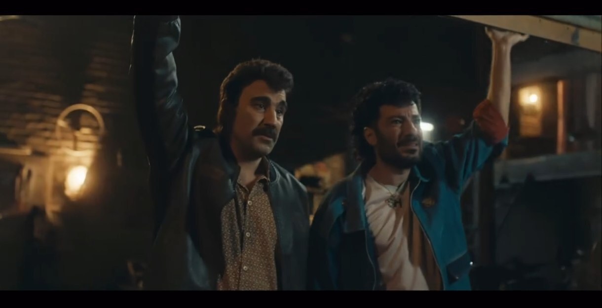 گریم جالب نوید محمدزاده و محسن تنابنده در فیلم سینمایی زودپز