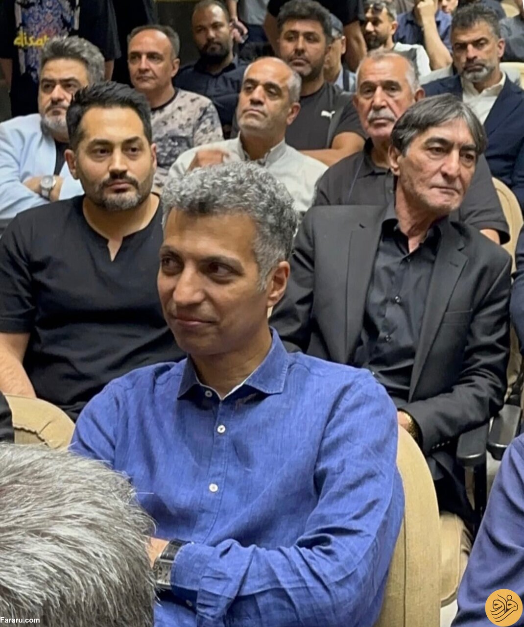 (عکس) عادل فردوسی‌پور هم با کریم باقری همدردی کرد