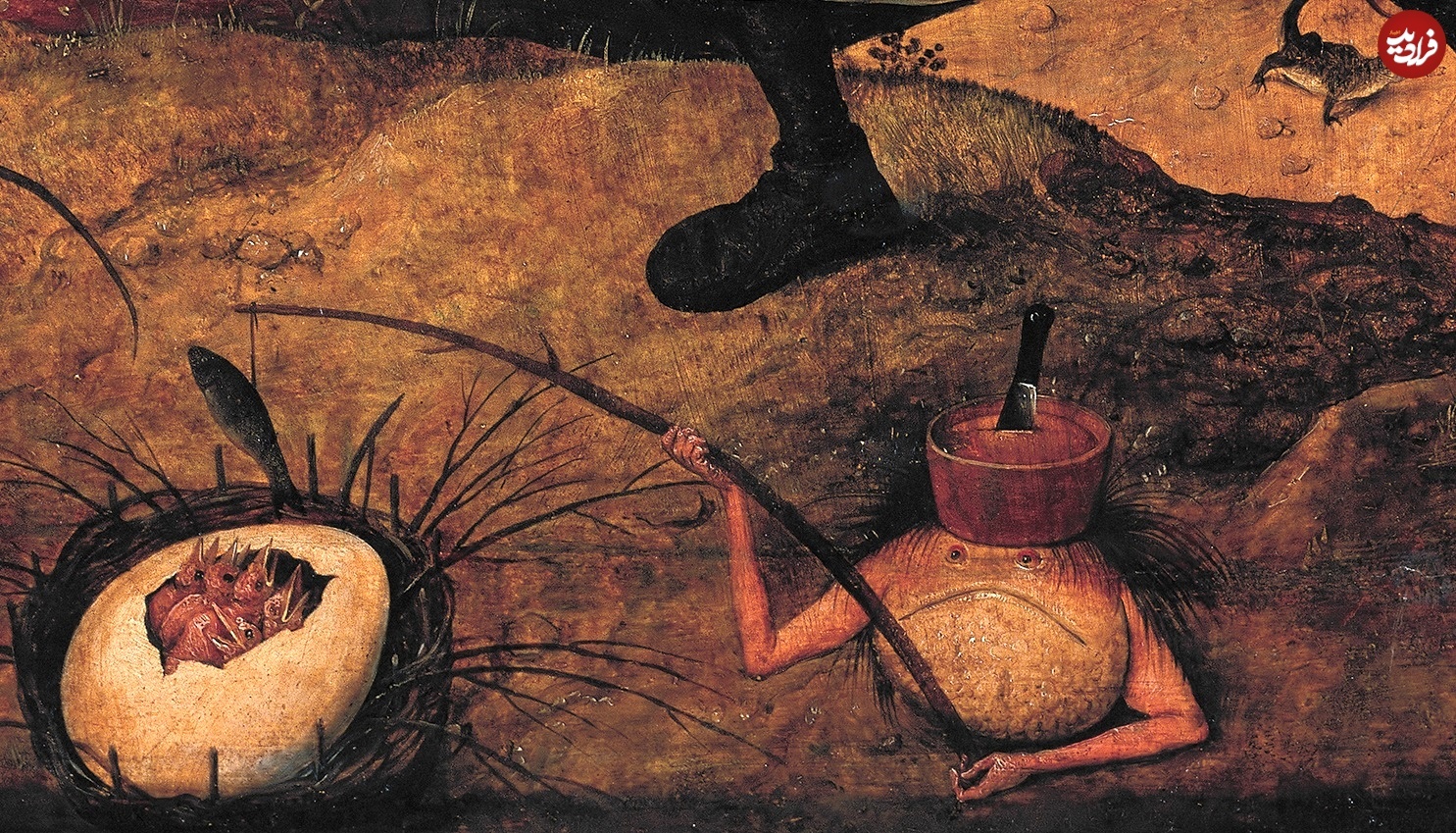 زنی که جهنم را غارت می‌کند؛ صحنه‌های عجیب یک نقاشی ۴۵۰ ساله
