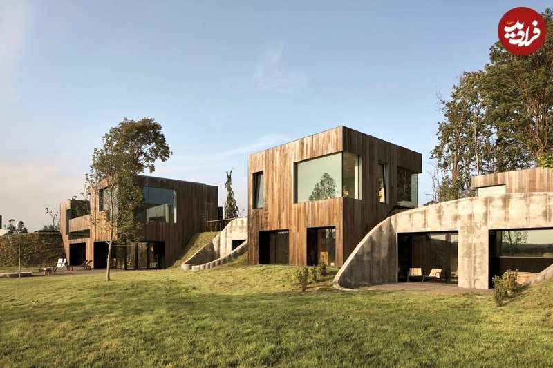 (تصاویر) معماری استثنائی خانه‌ای که انگار متعلق به یک تمدن بیگانه است