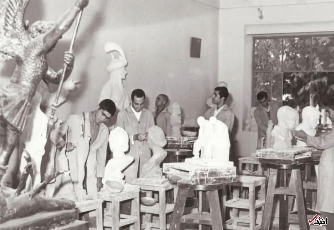 (تصویر) ۶۰ سال قبل؛ کارگاه مجسمه سازی در اصفهان