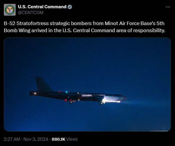 بمب‌افکن استراتژیک در خاورمیانه