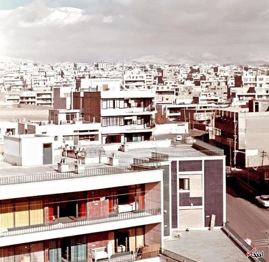 نمایی از ساختمان‌های تهران در ۶۰ سال قبل (تصویر)