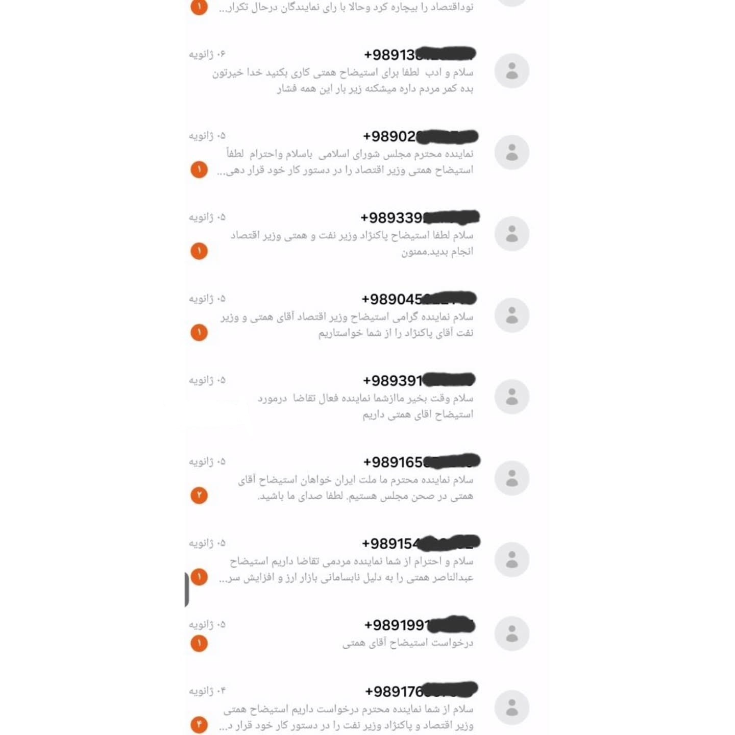 هجوم پیامک‌ها به گوشی نمایندگان با هدف استیضاح وزرا