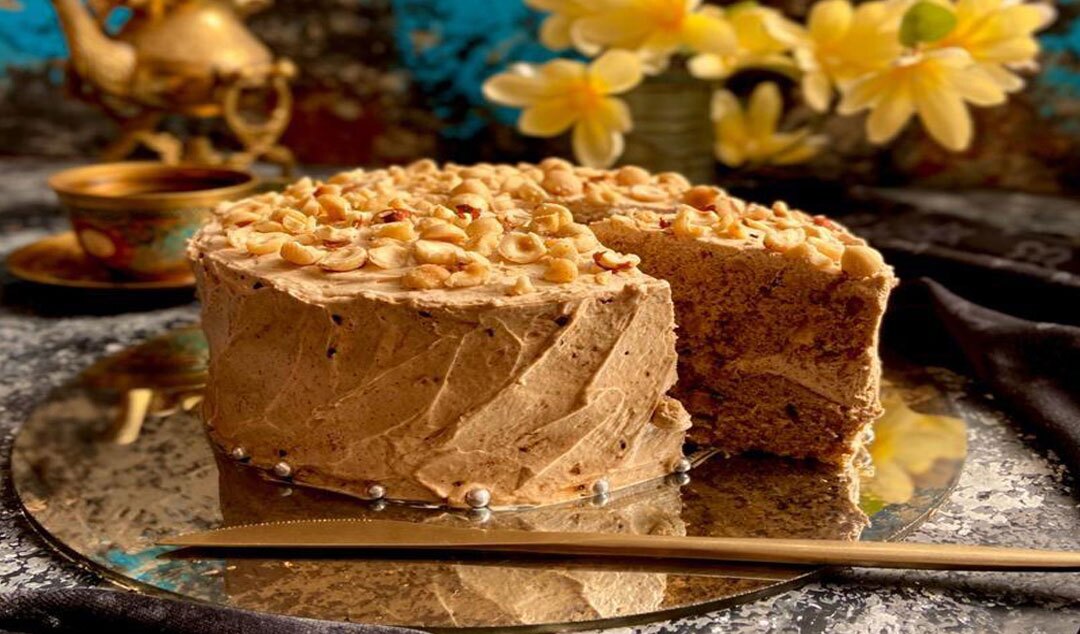 طرز تهیه کیک قهوه و فندق 